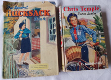 GIRL GUIDES . 2 STORY BOOKS .CHRIS TEMPLE PATROL LEADER/THE SECOND RUCKSACK BOOK