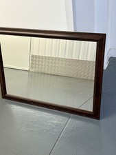 Mahogany Style Wall Mirror Large Approx 61x87 Cm