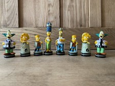 The simpsons Character chess pieces, Simpson Chess, Marge, Homer, Lisa, Bart