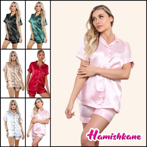 Women satin pyjamas - women,