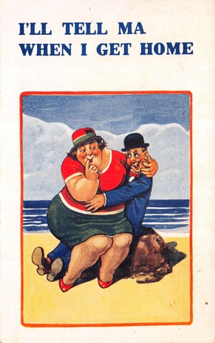 Old comic postcard - b,