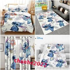 Lilo Stitch Floral Duvet Quilt Cover Bedding Carpets Mats Rug Blanket   Curtains