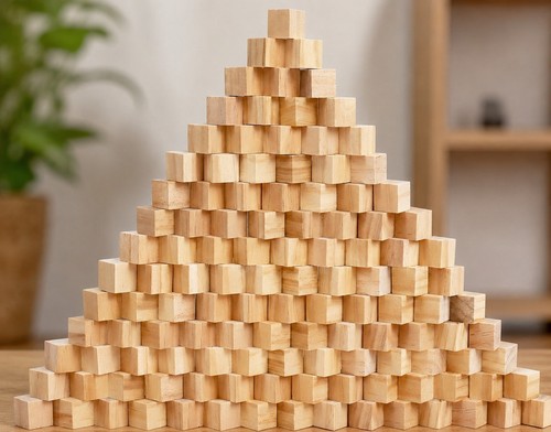 Kurtzy small wooden blocks - blocks, –