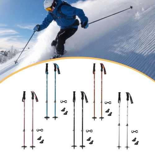 Skiing poles with snow - poles,