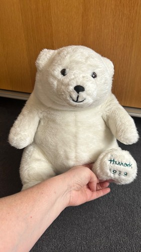 Harrods bear 1989 white - bear,