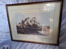 Vintage Daniel Sherrin Framed Print  Cottage At twilight