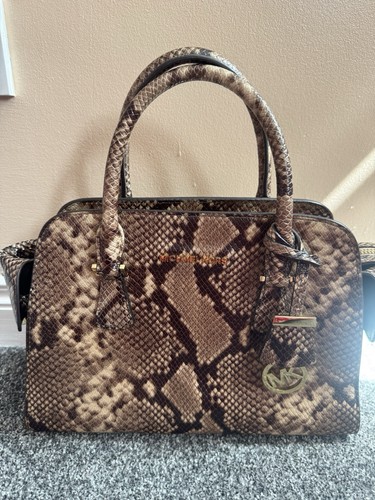 Michael kors snake print tote - snake,