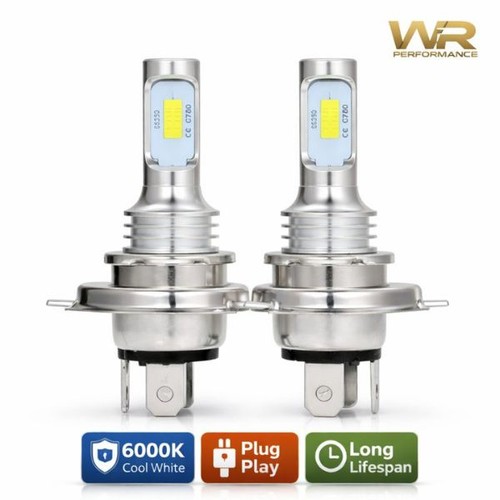 Headlight bulbs led pair - h4,