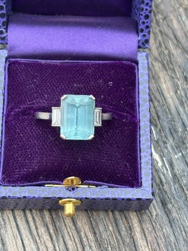 5ct aquamarine and diamond - 5ct,