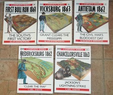 Osprey Campaigns - lot of  5x ACW - Vicksburg Antietam Fredericksburg Bull Run