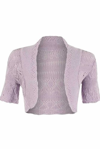 Short sleeve knitted crochet - short,