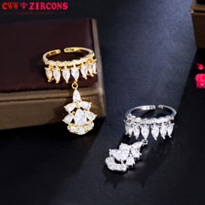 Sparkling Silver Plated Cubic