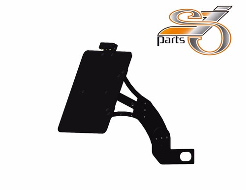 Side license plate holder - plate,