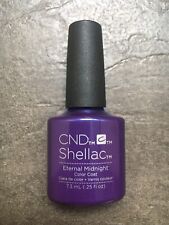 Genuine CND Shellac Gel UV LED Nail Polish, Eternal Midnight, Purple New Unboxed