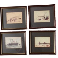 Boat and pier and other