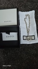 Gucci GG Silver Bracelet  21cm