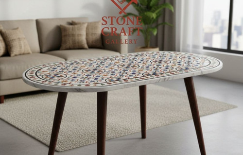 Marble coffee semi - 24",