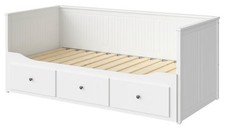 IKEA HEMNES Day-bed frame with 3 drawers, white, 80x200 cm