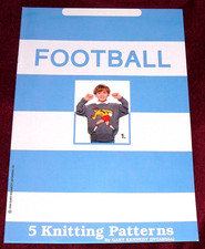 FOOTBALL - GARY KENNEDY / INTARSIA - 5 KNITTING PATTERNS DK 24"-44"