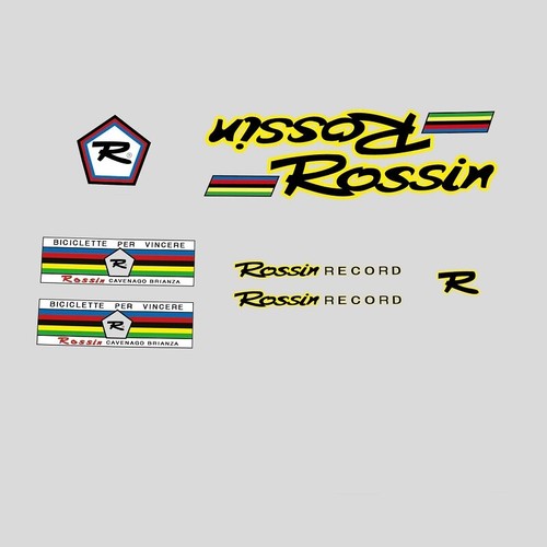 Rossin bicycle frame stickers - rossin,