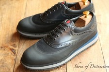 Prada Navy Blue Canvas Leather