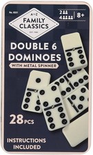 DOMINOES DOUBLE SIX PLASTIC