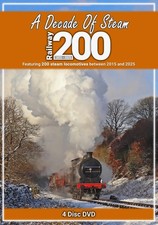 A Decade of Steam DVD -Railway 200, Featuring 200 Individual Steam Locomotives