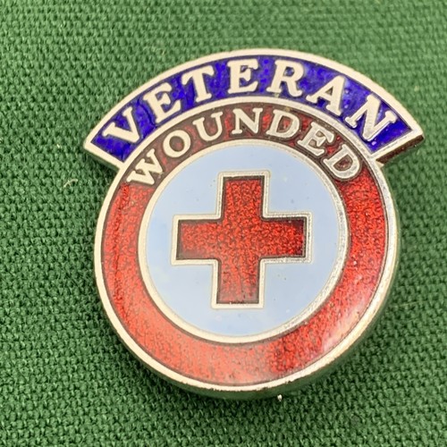 Wounded veteran pin badge - badge, uk