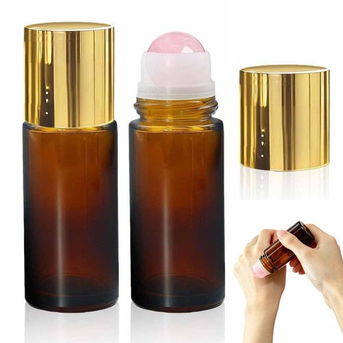 2pcs brown 50ml glass - brown,