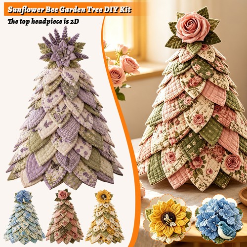 Christmas trees kit quilted - trees, 3d