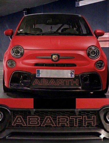 Abarth grill letters - letters,