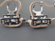 Suntour Superbe Pro track pedals NJS MKS TOSHI straps fixed gear made in Japan