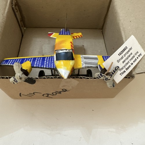 Small tin propeller aeroplane - propeller,