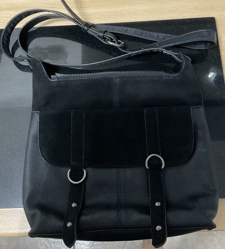Next black genuine leather - black,