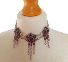 Vintage Suzi B Pink Beaded