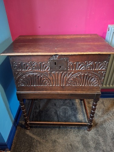 18th century carved oak - carved, bible