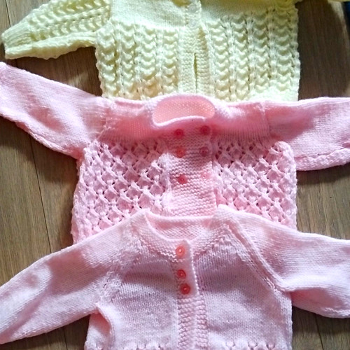 Pink knit newborn - pink,