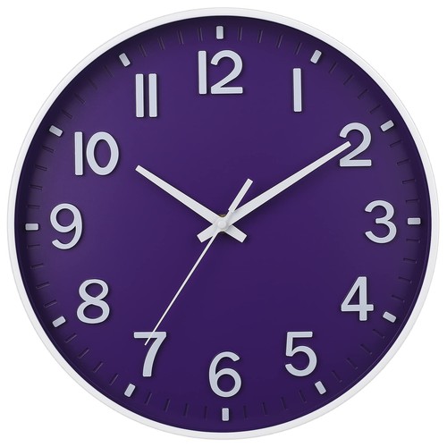Wall clock inch - inch, silent