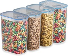 4 x CEREAL CONTAINERS AIRTIGHT