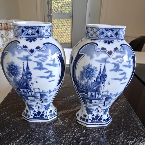 Pair dutch delft antique - pair,