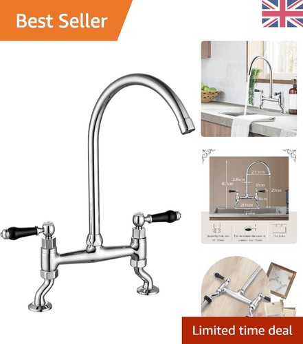 Elegant chrome kitchen bridge - chrome,