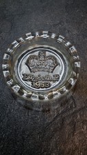 Elizabeth R 1953 glass ashtray trinket pin tray  Coronation