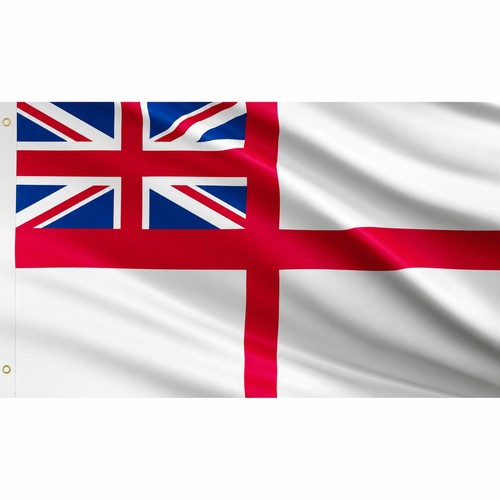 White ensign flag with metal - flag,