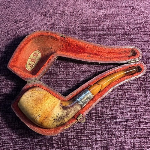 Antique c1901 meerschaum pipe - c1901,