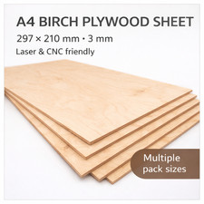 Birch Plywood Sheet 3mm A4