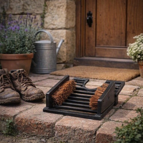 Cast iron boot jack brush - iron,