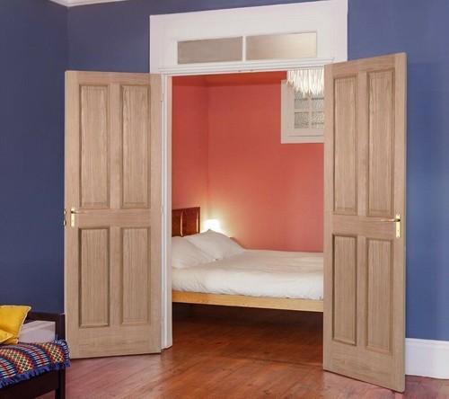 Oak door pair - door, internal