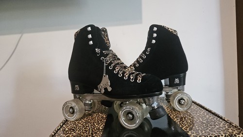 Moxi panther black suede - panther,