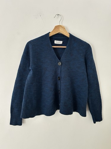 Toast blue navy neck button - toast,