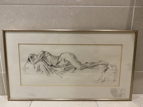 Framed nude model - framed,